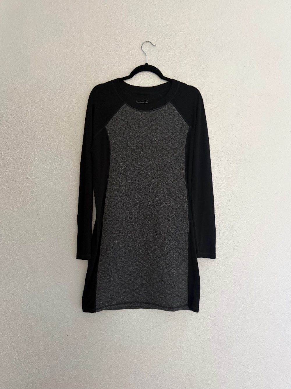Smartwool Women’s Black/Grey Diamond Peak Quilted Dress Size Large Fall